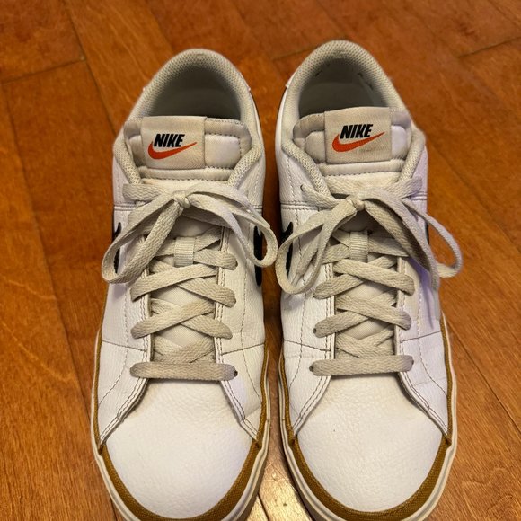 Nike Court Legacy Shoes | White/Desert Ochre/Black | 10.5m / 12w - Picture 3 of 15